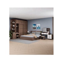 Mobilier moderne en bois OEM ensemble de chambre à coucher table de chevet armoire coiffeuse armoire chaise lit en bois