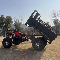 Quad agricole tout-terrain robuste 200cc, refroidissement liquide, 23 CV, avec grande benne basculante pour travaux agricoles