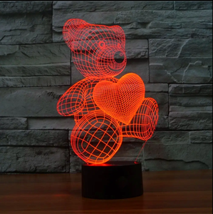 7 couleurs changement progressif <span class=keywords><strong>LED</strong></span> interrupteur tactile USB <span class=keywords><strong>lampe</strong></span> de Table 3D Illusion <span class=keywords><strong>pikachu</strong></span> veilleuse pour cadeaux de vacances ou décorations pour la maison - Product Image 4