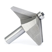 Fraise à chanfreiner et à biseauter à 60 degrés, 1 pièce, tige de 1/2 pouce, pour le travail du bois, fraisage, coupe du bois, outils de coupe du bois