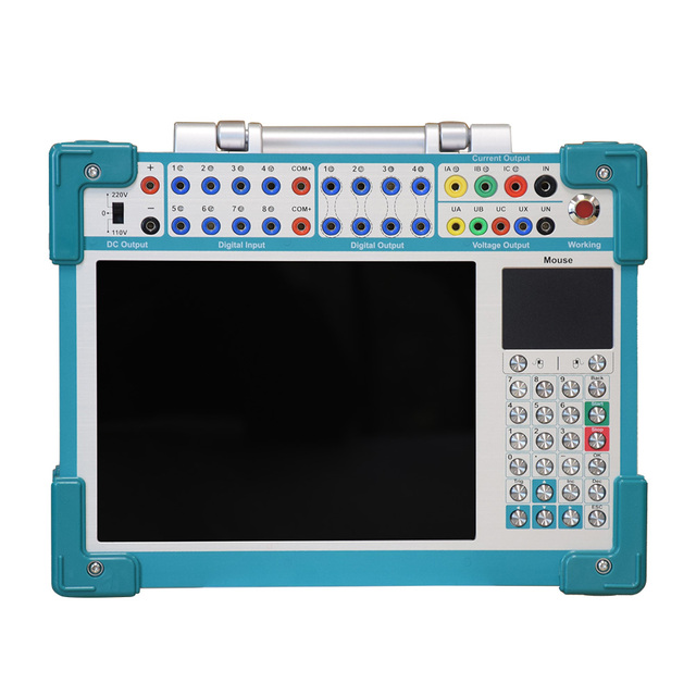 Three-Phase Relay Tester with Secondary Current Injection Instrument for Resistance Meter Testing