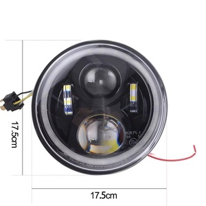 Yongjin nouvelle lampe frontale LED moto avec anneau de halo blanc pour CB400 CB500 <span class=keywords><strong>CB1300</strong></span> - Product Image 5