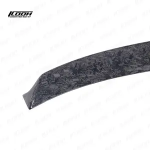 ICOOH Racing Forged Style Carbon Fiber Fibre Body Kit Rear Roof Spoiler Wing For BMW 1 Series E82 Sedan Coupe 2007-2013