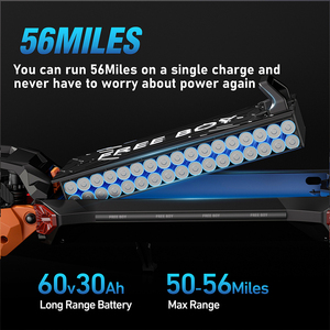 Scooters en Oferta, Disponibles en Almacenes de EE. UU., Venta al por Mayor Patinete Eléctrico Plegable H9 con Doble Motor, Gran Potencia y Batería de Larga Duración (90 km) - Product Image 6