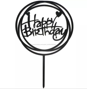 TOPPER ACRILICO PARA CUMPLEAÑOS DIA DE MAMA <span class=keywords><strong>PAPA</strong></span> Y BODA , ACCESORIOS DE TORTAS - Product Image 2