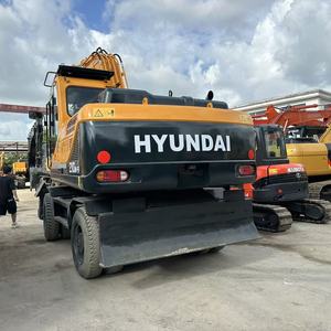 รถขุดล้อยางฮุนได 210W-9 มือสอง เครื่องยนต์คัมมินส์ เกียร์ PLC ชั่วโมงการใช้งานต่ำ 21 ตัน 0-2000 ชั่วโมง ขายจากโรงงาน พร้อมส่ง - Product Image 1