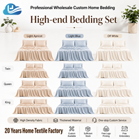 Juego de Ropa de Cama de Bambú Orgánico de 4 Piezas, 300 Hilos, Antibacteriano, Refrescante, Certificado por BSCI, Ecológico, para Hotel, Marca Cloudland