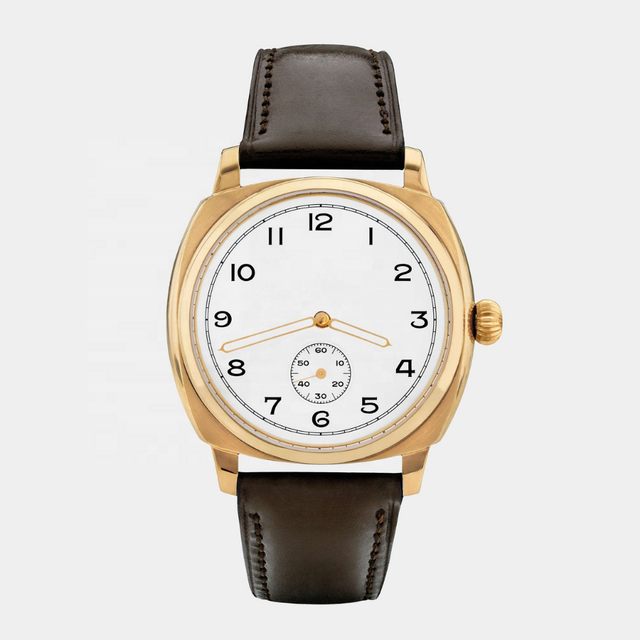 Vintage Round Classic Waterproof Stainless Steel Sapphire Glass Leather Strap New Release Watches for Men