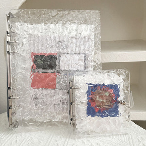 Raccoglitore Acrilico Kpop a 6 Anelli, Copertina Rigida Effetto Ondulato, Album per Fan di Idoli, Libro da <span class=keywords><strong>Collezione</strong></span> per Star, Ideale per DIY - Product Image 2