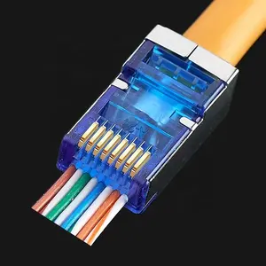 ร้อนขายรุ่นกันน้ํา Rj45 Connector 8P8C ปลั๊กคริสตัล Rj45 Connector Cat 6