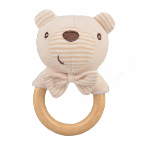 Giáo Dục Sớm động vật tay Rattle búp bê bé Đồ chơi nhẹ nhàng bé tay Rattle đồ chơi sang trọng - Product Image 3