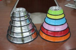 Alta Qualidade De Aço Inoxidável Inferior Eco-friendly Não-Slip Pet <span class=keywords><strong>Bowl</strong></span> Anel De Borracha Lovely Pet Alimentador Beber Tigela para Gatos Cães - Product Image 6