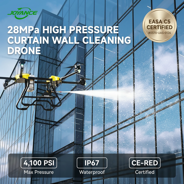 Joyance Industrial High Pressure Cleaning Drone Professional High Rise Building and Solar Panel Washer UAV