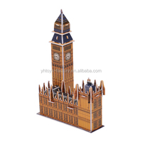 Kit de bricolage 3D : Puzzles Big Ben, Tour Elizabeth, célèbres bâtiments architecturaux, Tour de l'Horloge – Modèle 3D, jouet, cadeau