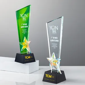 Nuevo Trofeo <span class=keywords><strong>Estrella</strong></span> Colorido Personalizado para Negocios y Premios, Trofeo de Cristal Moderno de Alta Gama con Grabado Láser Impreso a Color - Product Image 5