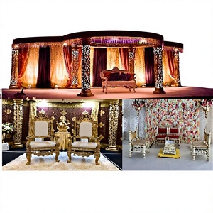 Compre Mandap de Fibra Tallada para Bodas Rajwada, Mandap de Fibra Tallada para Bodas Maharani, Decoraciones de Mandap para Bodas Reales Gujarati, Decoraciones de Mandap Estilo Bollywood - Product Image 3