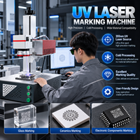 Mesin Penanda Laser UV 3W 5W Tipe Desktop Presisi Tinggi untuk Plastik Kaca Non-logam