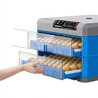 Incubateur à œufs de 500 capacités, type à rouleaux, machine d'éclosion automatique, taux d'éclosion de 98%, double alimentation, haute performance pour les poulets