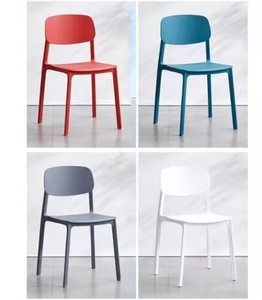 Sillas de Comedor Monobloque de Plástico PP Apilables, Coloridas, para Exteriores, Moldeadas por Inyección, Precio de Fábrica - Product Image 3
