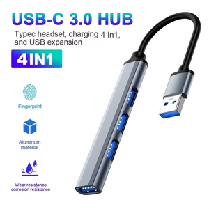 USB 3.0 Aluminum Alloy 4-in-1 Docking Station Multifunction USB3.0 USB2.0*3 USB-C <strong>Data</strong> Transfer <strong>Hub</strong> Type C <strong>Interface</strong> Stock - Product Image 2
