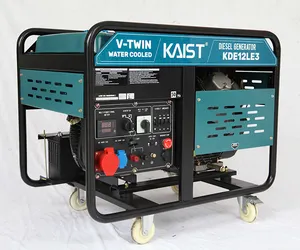 KAIST KDE12LE 8.5kw 9kw Mở Khung Nước Làm Mát Bằng Diesel Máy Phát Điện Và Phụ Tùng