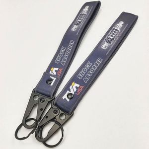 2022 Nylon Woven Keychain Clasp Webbing Buckle Hanging Carabiner Key Holder With Hook and Loop - Product Image 2