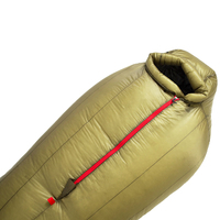 Sac de couchage en duvet d'oie ultraléger 850FP Sac de couchage en nylon ripstop 10D pour adultes Camping en plein air