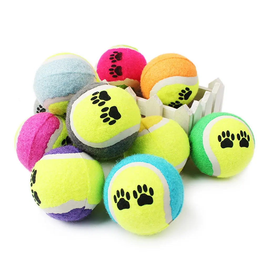 Hochwertiges Zubehör für Haustier Hund Gummi Tennisball Kau spielzeug
