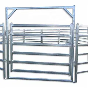 Oval Rail Cattle Yard Panels livestock galvanized horse rail fence