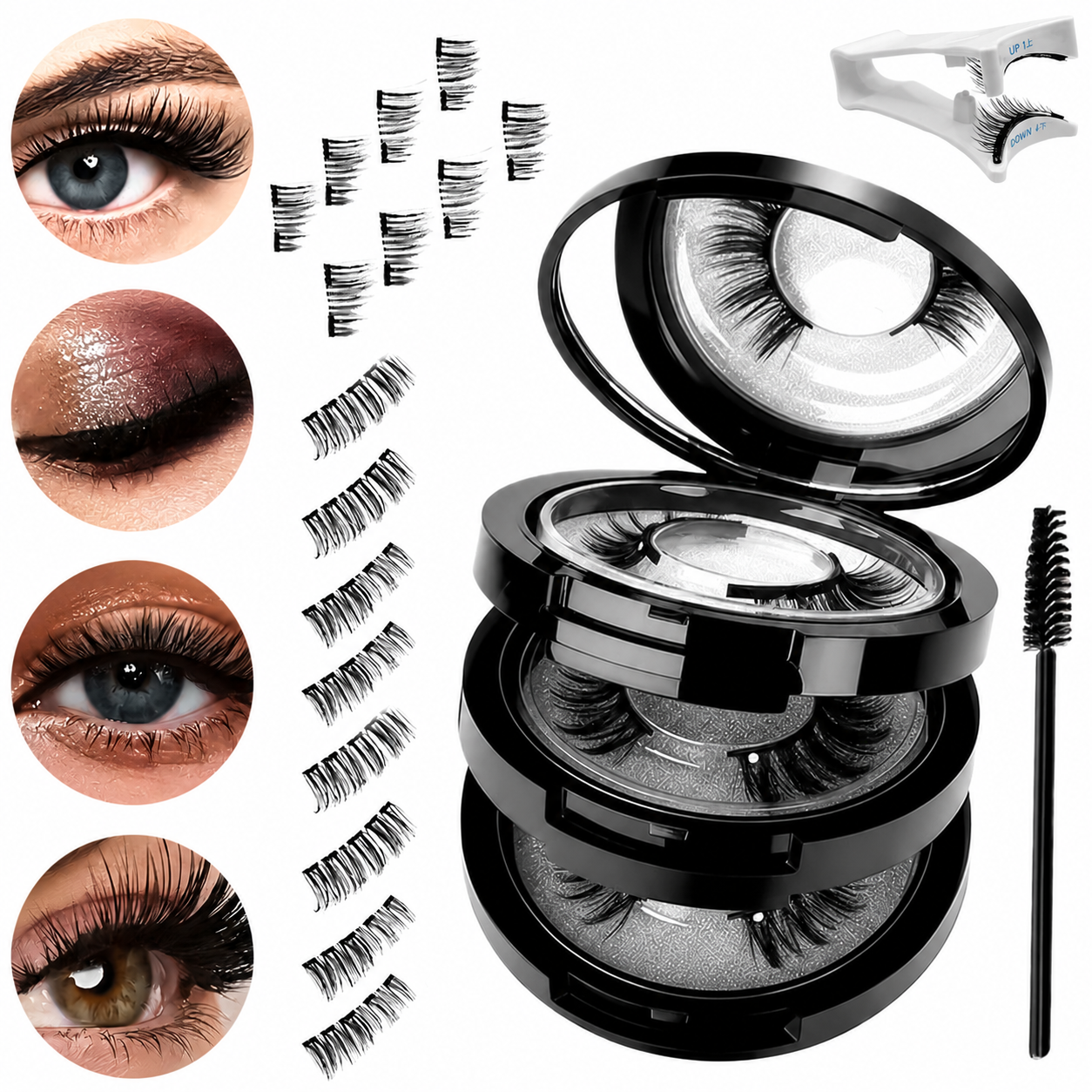3 Faux cils magnétiques