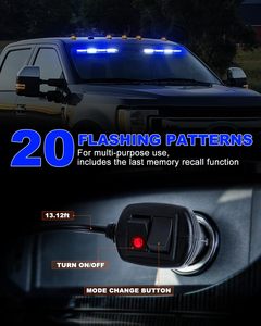 Luci Stroboscopiche di Emergenza 2x16,8 Pollici Blu/Bianche 48 LED Luci Lampeggianti di Avvertimento OLIVER Adatte per Camion - Product Image 3