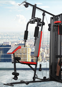 Equipo de Entrenamiento de Fuerza Multifuncional de 3 Estaciones con Pila de Pesas de 45 kg para Uso Doméstico, Peso Máximo del Usuario 125 kg - Product Image 4