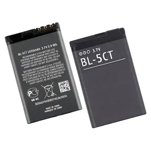 1050mah capacity BL-5CT BL5CT battery for Nokia 5220 5220XM 6730 C5 6330 6303i C5-00 BL 5CT battery