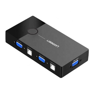 UGREEN USB KVM สวิตช์บ็อกซ์ <span class=keywords><strong>2</strong></span> พอร์ต VGA อะแดปเตอร์แชร์วิดีโอ <span class=keywords><strong>2</strong></span> <span class=keywords><strong>เข้า</strong></span> 1 <span class=keywords><strong>ออก</strong></span> สวิตช์แบบแมนนวล ความละเอียดสูง ตัวแยกสัญญาณ VGA - Product Image 1