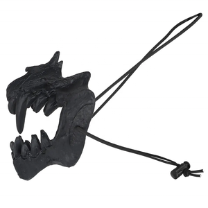 Máscara de Esqueleto de TPE para Halloween, Disfraz de Cosplay de <span class=keywords><strong>Hombre</strong></span> <span class=keywords><strong>Lobo</strong></span>, Accesorio de Fiesta de Terror para Caza en Negro/Rosa/Blanco - Product Image 2