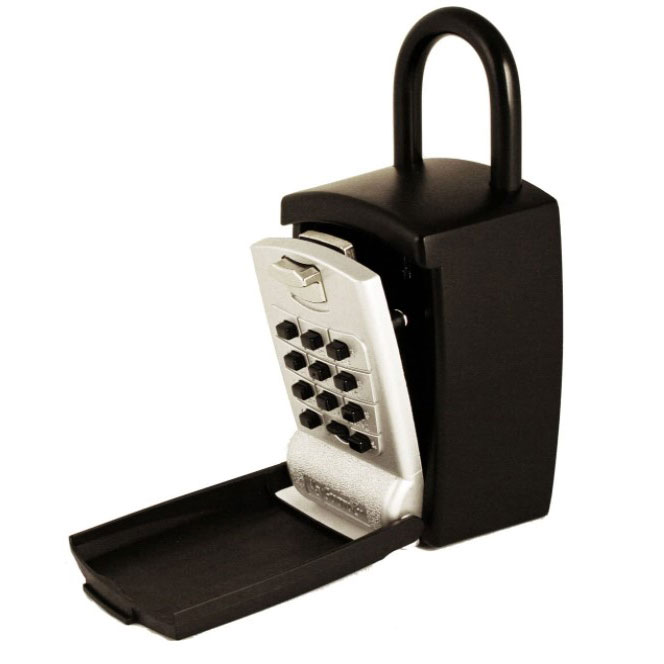 Кнопка для автомобильного окна, двери, большая емкость, противокражная портативная скоба с крючком, черная отделка, коробка для хранения ключей