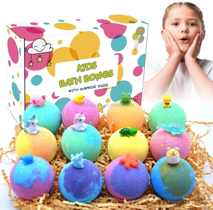 Bombas <span class=keywords><strong>de</strong></span> <span class=keywords><strong>Baño</strong></span> al por Mayor OEM ODM <span class=keywords><strong>de</strong></span> Marca Privada para Niños, Set <span class=keywords><strong>de</strong></span> Regalo <span class=keywords><strong>de</strong></span> Bombas <span class=keywords><strong>de</strong></span> <span class=keywords><strong>Baño</strong></span> Efervescentes con Juguete Sorpresa y Logotipo Personalizado - Product Image 4