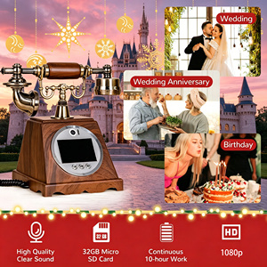 Téléphone Livre d'Or Vidéo Vintage avec Accessoires et Cadeaux – Cabine Téléphonique Vidéo pour Livre d'Or - Product Image 3
