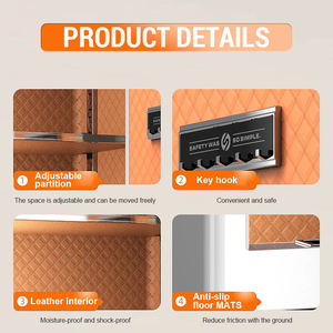 <span class=keywords><strong>Caja</strong></span> Fuerte Electrónica con Contraseña y Huella Dactilar de 45 mm, Colorida, de Alta Seguridad, <span class=keywords><strong>para</strong></span> Hogar, Dormitorio, Estudio, Escuela, Hospital, Banco - Product Image 5