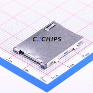 SIM-015-C SIM Card Connector SMD Connector Self-Return Type Mini SIM Card Card Holder With Card Detection - Product Image 1