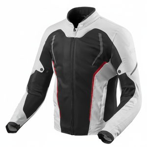 แจ็กเก็ตมอเตอร์ไซค์สำหรับผู้ชายและผู้หญิงอุปกรณ์มอเตอร์ไซค์มีแผ่นรองป้องกันระบายอากาศผ้า Cordura ช่วยเพิ่มการมองเห็นในเวลากลางคืน - Product Image 1