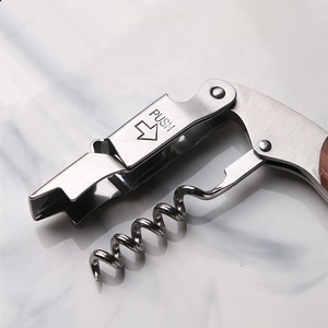 Tire-bouchon de Sommelier à Double Charnière en Bois de Rose, Breveté Français, Outil Promotionnel pour <span class=keywords><strong>Vin</strong></span> Rouge - Product Image 3