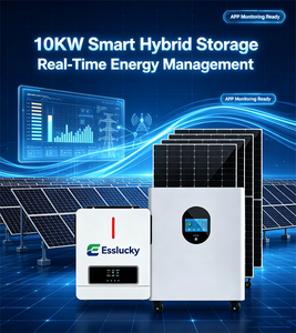Solutions professionnelles de systèmes solaires domestiques 10 kW 20 kW 50 kW 100 kW Panneaux Batterie au lithium Générateur Onduleur solaire hybride - Product Image 6