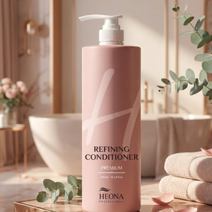 Heona Refining Herbal Cream Conditioner 1000ml Bulk Professional Salon Use Moisturizing Anti-Dandruff Nourishing <b>Hair</b>-Repairing - Product Image 2