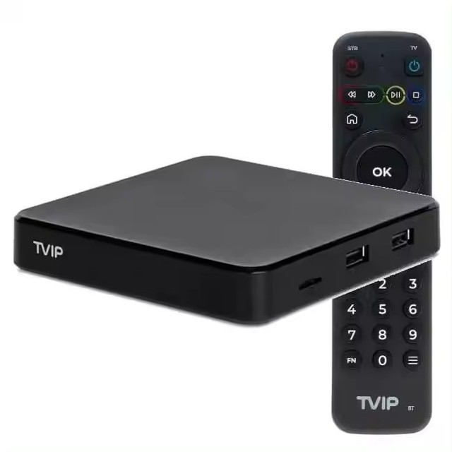 Original Factory TVIP 605 Amlogic S905X Dual OS Android 9.0 Linux TVIP 605 4K TV Box