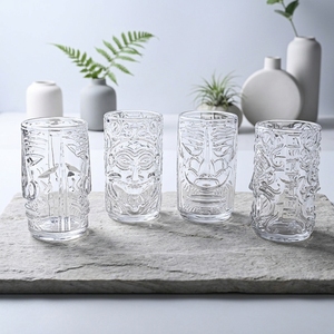 Creativo nuevo estilo Tropical exótico Tiki cóctel <span class=keywords><strong>Martini</strong></span> vasos Bar Drinkware perfecto para Zombie Ron cerveza cóctel Tiki vidrio - Product Image 6