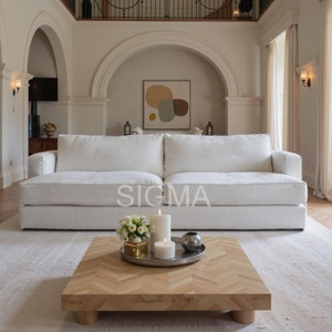 Nouveau design – Ensemble de meubles modulaires en forme de L pour salon – Canapé sectionnel de luxe en tissu pour la maison - Product Image 2