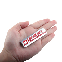 Emblème de voiture DIESEL 3D en métal personnalisé, autocollant amusant, 1 an, accessoires extérieurs pour camion tout-terrain, moto, automobile