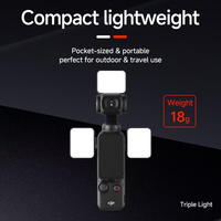 Luce di Riempimento Magnetica per DJI Osmo Pocket 3, Temperatura Colore Regolabile, Luce Portatile per Fotocamera con 3 Livelli di Luminosità