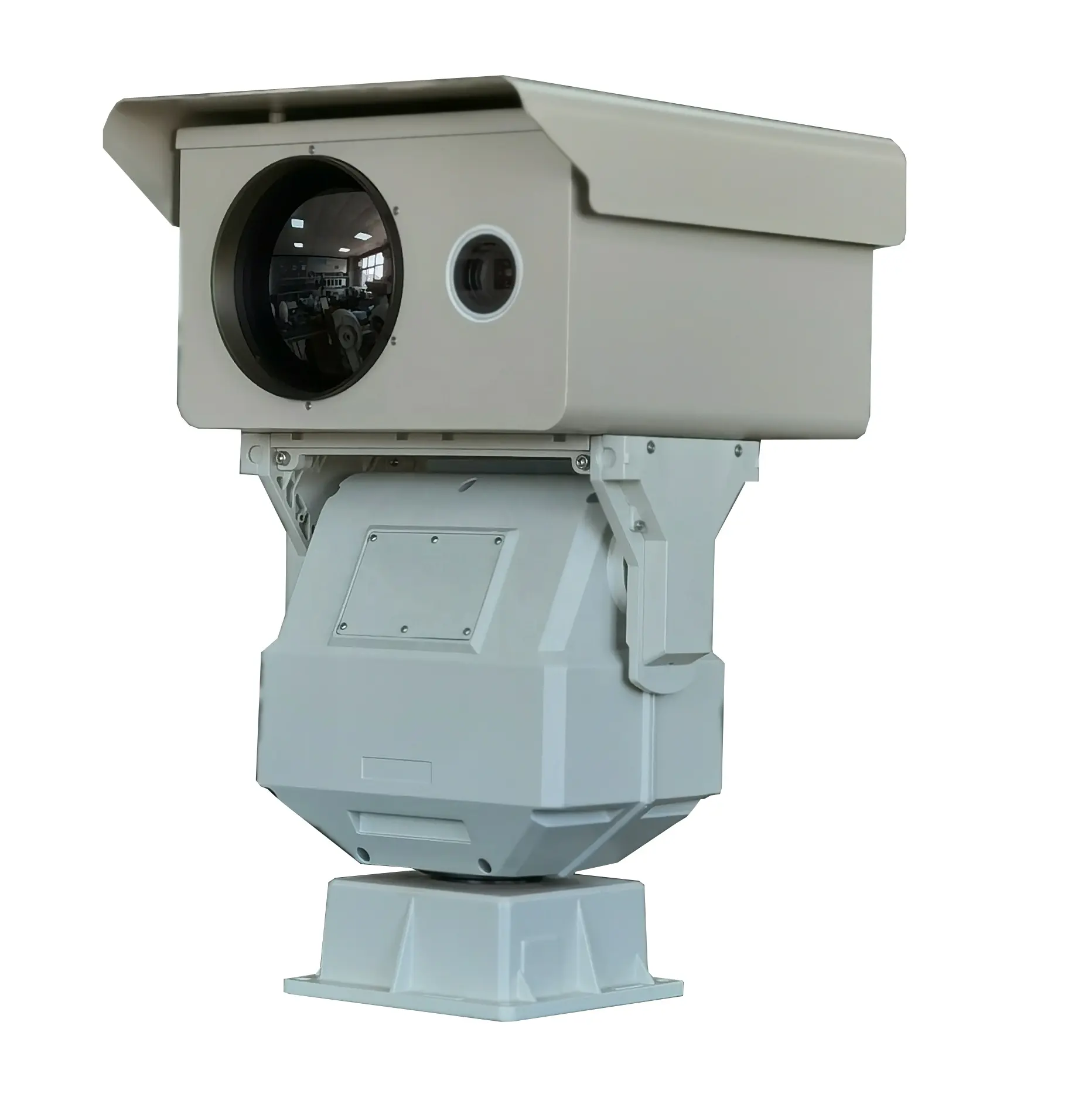 中国長距離ボーダーパトロール監視CCTV重負荷可変速パンティルトアラームIRサーマルカメラ